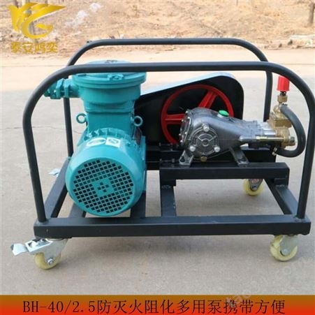BH-40/2.5防灭火阻化多用泵喷涂均匀 矿用防爆阻化泵携带方便