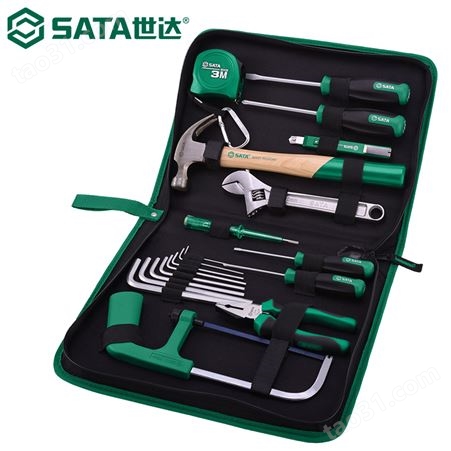 世达（SATA）04110工具组套家用电工基本维修工具包19件