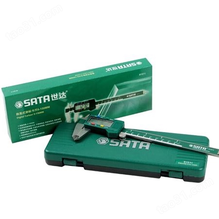 世达 (SATA) 91512 游标卡尺数显式不锈钢内外径电子卡尺高精度测量工具0-200MM