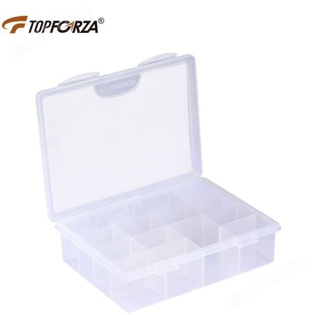 拓伏锐（TOPFORZA）SB-2702 零件盒隔板式塑料收纳盒元件盒分隔箱