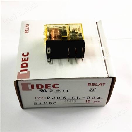 IDEC原装苏州RJ2S-CL-D24日本和泉继电器rj25-dc24V二开二闭8A脚1