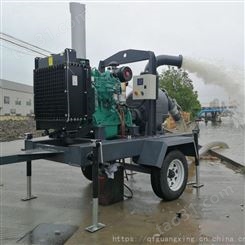 6寸汽油机水泵 排灌排污柴油水泵机组 扬程120米水泵图