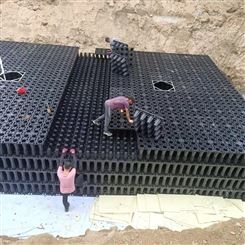 济南蓄水模块厂家价格 东吴高承压雨水收集池PP模块搭建 海绵城市建设总包