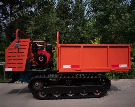 农用小型泥巴路爬坡履带运输车 多功能自卸式履带车