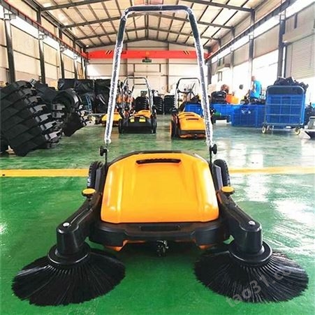 无动力道路扫地车 恒翔工厂车间清扫设备 980型手推式扫地机