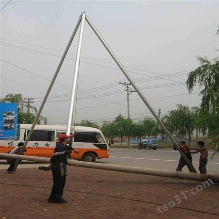 长期供应15米水泥杆立杆器 鹏通电力立杆设备 三角架立杆器长期供应