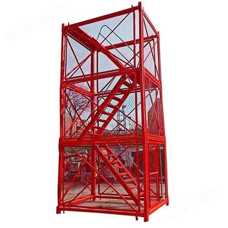 河北如祥 框架式安全梯笼 基坑施工通道箱式护笼 模块化梯笼  欢迎订购