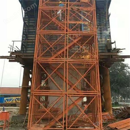 如祥长期出售 封闭式安全梯笼 质量放心 建筑安全梯笼 桥梁施工安全梯笼