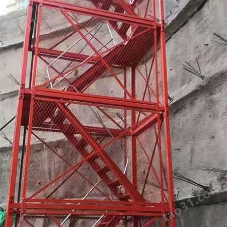 长期出售 深基坑安全梯笼 全国发货 如祥生产安全梯笼 密封式安全梯笼
