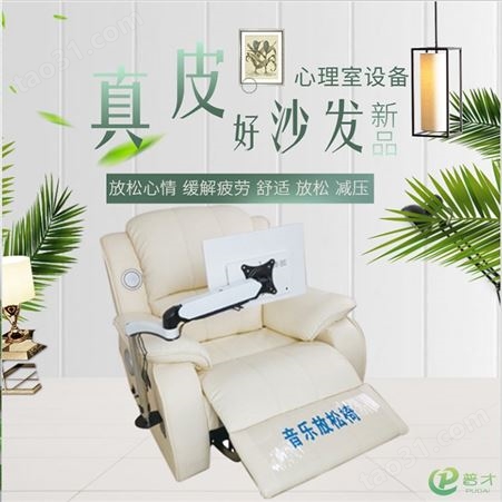 普才 智能音乐休眠椅 放松设备 可坐可躺舱 身心反馈训练椅