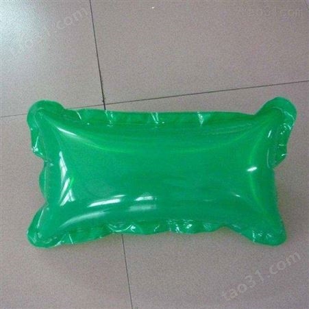 便携充气枕PVC加厚植绒方枕  旅行长方形充气靠枕 午睡枕充气头枕