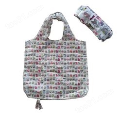 惠州工厂专业定制春卷购物袋 满版印刷涤纶购物袋 可折叠礼品袋