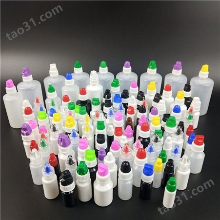 沧州盛丰塑胶 厂家现货批发  塑料滴管瓶  小黑瓶100ml滴管价格
