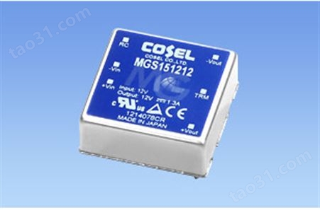 COSEL模块电源30W系列MGS304812 MGS302415 MGS301212 MGS301205