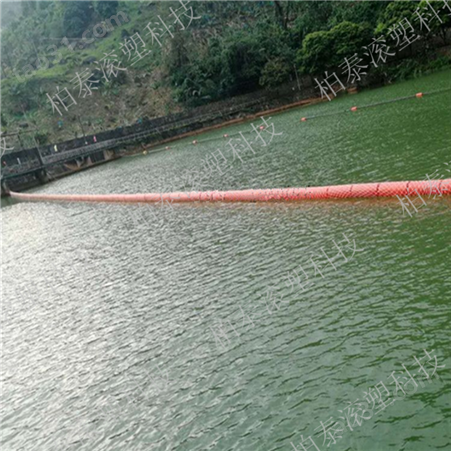 湖面悬浮式挂网栏渣漂浮拦污浮筒