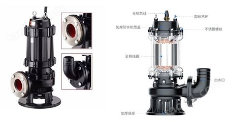 QW（WQ）型无堵塞潜水排污泵，上海三利好水泵