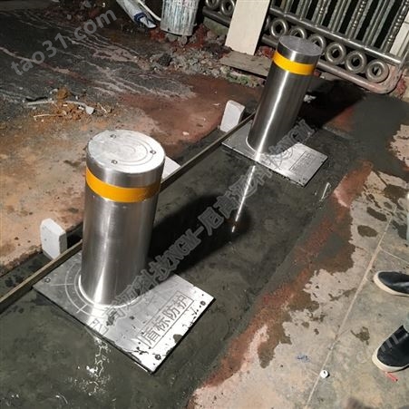 深圳电动液压式防撞柱 中学门口防恐升降柱