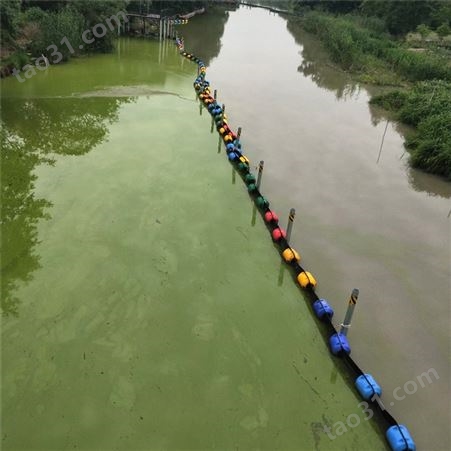 太湖水上藻类围栏 水面拦截漂浮物垃圾用浮筒