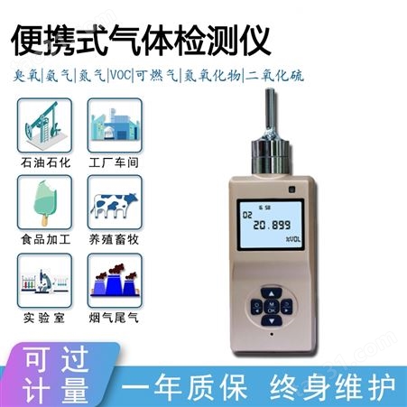 手持式臭氧气体检测仪消毒臭氧残留浓度探测报警器