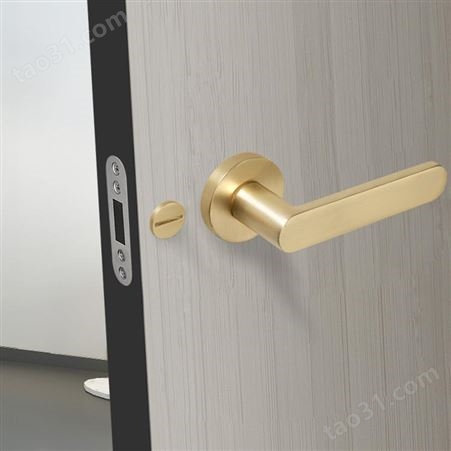 慧聪生态门锁HC-617执手锁卧室门一体锁把手意式室内门锁