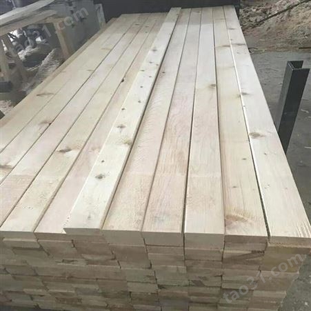 建筑木方 呈果5x10白松工地建筑木方 房屋加固木材价格