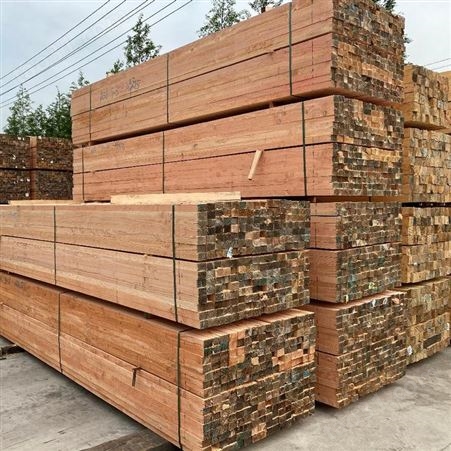 日照辐射松建筑木方价格 白松工地木方批发_呈果木业