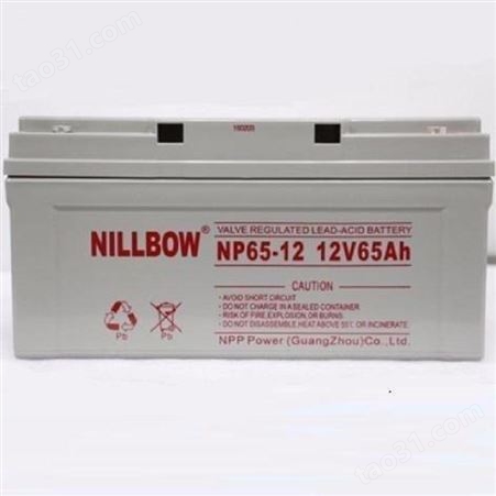 力宝NILLBOW蓄电池NP100-12 铅酸免维护12V100AH 高低压配电柜电源