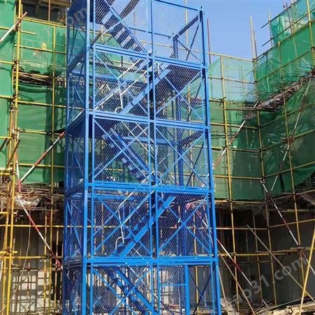 厂家供应 组合框架式梯笼 地铁马道安全梯笼 建筑高墩安全梯笼