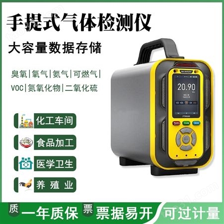 手提式氯气气体检测仪泵吸氯气残留浓度探测报警器