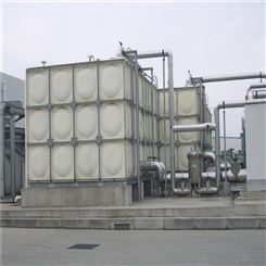 春田环保 安装定制 组合式玻璃钢水箱 工厂80立方玻璃钢蓄水箱 防漏